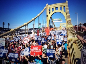 Students march for Fossil Freedom at Power Shift